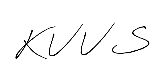 The best way (Antro_Vectra_Bolder) to make a short signature is to pick only two or three words in your name. The name K V V S include a total of six letters. For converting this name. K V V S signature style 7 images and pictures png