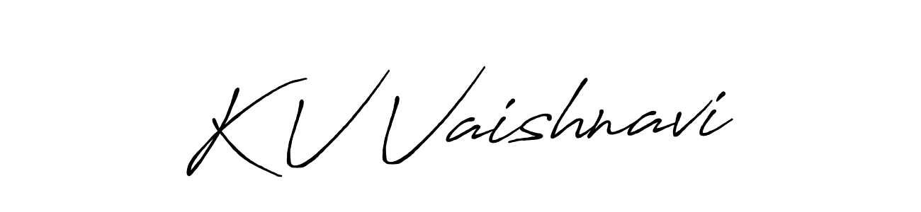 You should practise on your own different ways (Antro_Vectra_Bolder) to write your name (K V Vaishnavi) in signature. don't let someone else do it for you. K V Vaishnavi signature style 7 images and pictures png