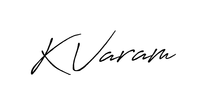 Similarly Antro_Vectra_Bolder is the best handwritten signature design. Signature creator online .You can use it as an online autograph creator for name K Varam. K Varam signature style 7 images and pictures png