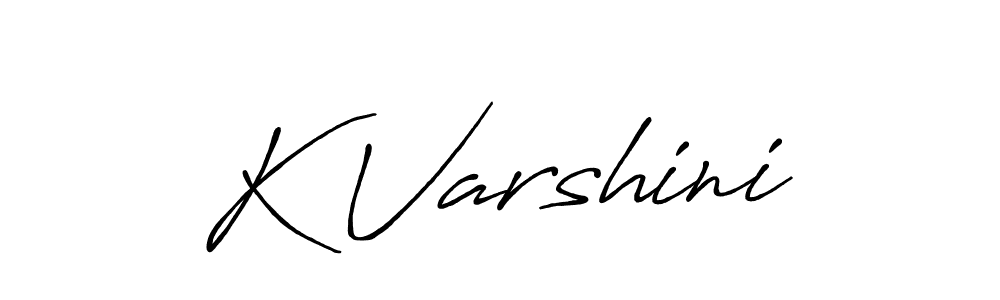 Use a signature maker to create a handwritten signature online. With this signature software, you can design (Antro_Vectra_Bolder) your own signature for name K Varshini. K Varshini signature style 7 images and pictures png