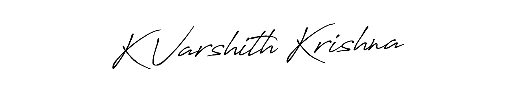 Similarly Antro_Vectra_Bolder is the best handwritten signature design. Signature creator online .You can use it as an online autograph creator for name K Varshith Krishna. K Varshith Krishna signature style 7 images and pictures png