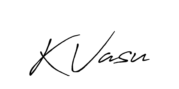 The best way (Antro_Vectra_Bolder) to make a short signature is to pick only two or three words in your name. The name K Vasu include a total of six letters. For converting this name. K Vasu signature style 7 images and pictures png