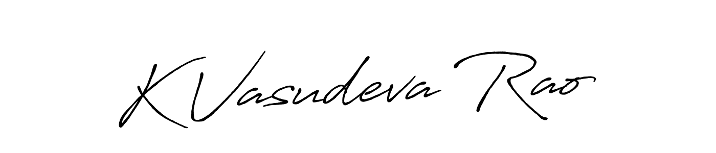 Antro_Vectra_Bolder is a professional signature style that is perfect for those who want to add a touch of class to their signature. It is also a great choice for those who want to make their signature more unique. Get K Vasudeva Rao name to fancy signature for free. K Vasudeva Rao signature style 7 images and pictures png