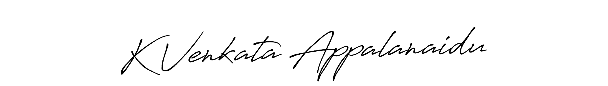Similarly Antro_Vectra_Bolder is the best handwritten signature design. Signature creator online .You can use it as an online autograph creator for name K Venkata Appalanaidu. K Venkata Appalanaidu signature style 7 images and pictures png