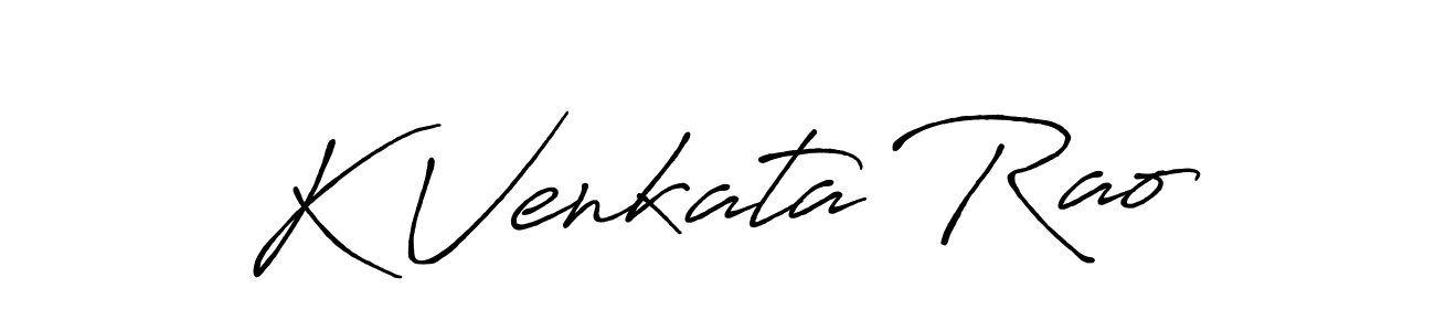 if you are searching for the best signature style for your name K Venkata Rao. so please give up your signature search. here we have designed multiple signature styles  using Antro_Vectra_Bolder. K Venkata Rao signature style 7 images and pictures png