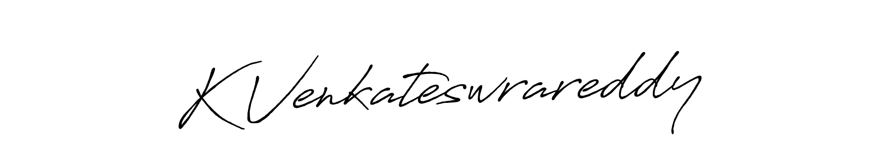 Make a beautiful signature design for name K Venkateswrareddy. With this signature (Antro_Vectra_Bolder) style, you can create a handwritten signature for free. K Venkateswrareddy signature style 7 images and pictures png