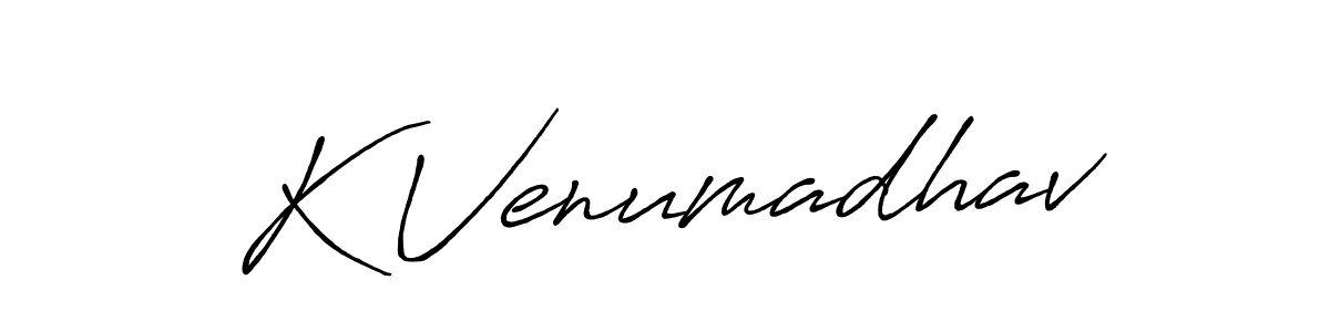 You should practise on your own different ways (Antro_Vectra_Bolder) to write your name (K Venumadhav) in signature. don't let someone else do it for you. K Venumadhav signature style 7 images and pictures png