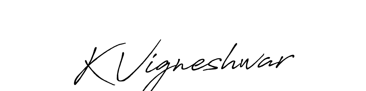 How to Draw K Vigneshwar signature style? Antro_Vectra_Bolder is a latest design signature styles for name K Vigneshwar. K Vigneshwar signature style 7 images and pictures png