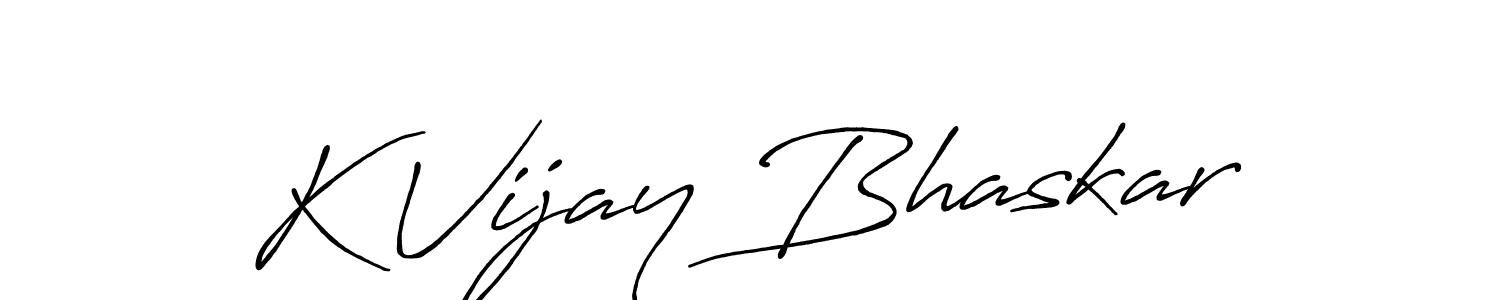 You can use this online signature creator to create a handwritten signature for the name K Vijay Bhaskar. This is the best online autograph maker. K Vijay Bhaskar signature style 7 images and pictures png