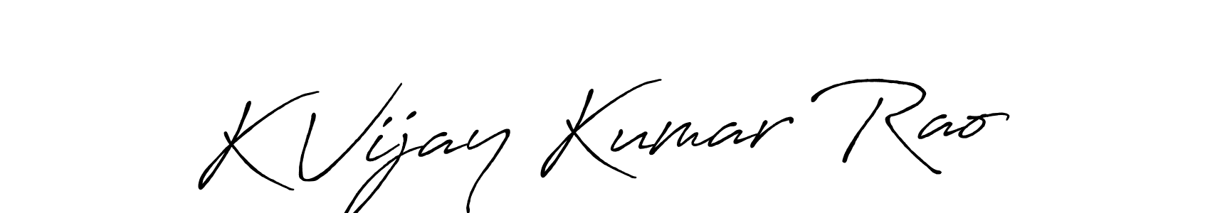 You should practise on your own different ways (Antro_Vectra_Bolder) to write your name (K Vijay Kumar Rao) in signature. don't let someone else do it for you. K Vijay Kumar Rao signature style 7 images and pictures png