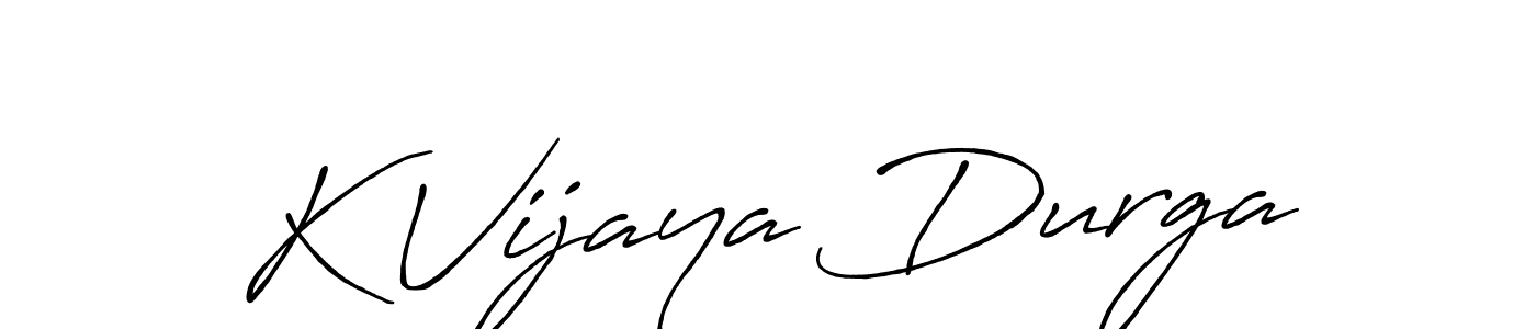 K Vijaya Durga stylish signature style. Best Handwritten Sign (Antro_Vectra_Bolder) for my name. Handwritten Signature Collection Ideas for my name K Vijaya Durga. K Vijaya Durga signature style 7 images and pictures png