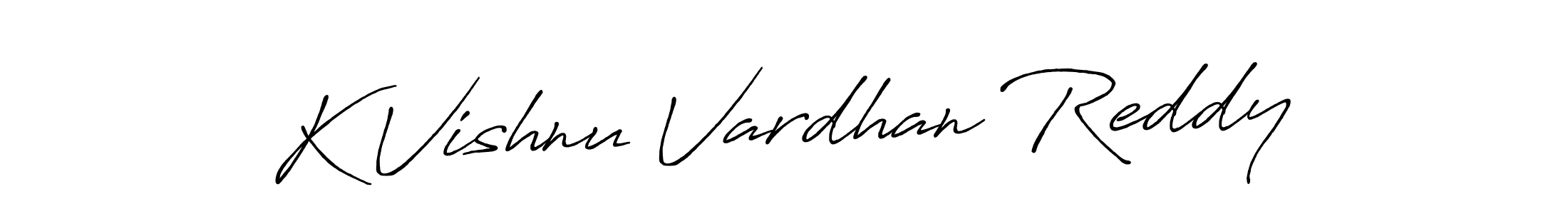 Make a beautiful signature design for name K Vishnu Vardhan Reddy. Use this online signature maker to create a handwritten signature for free. K Vishnu Vardhan Reddy signature style 7 images and pictures png