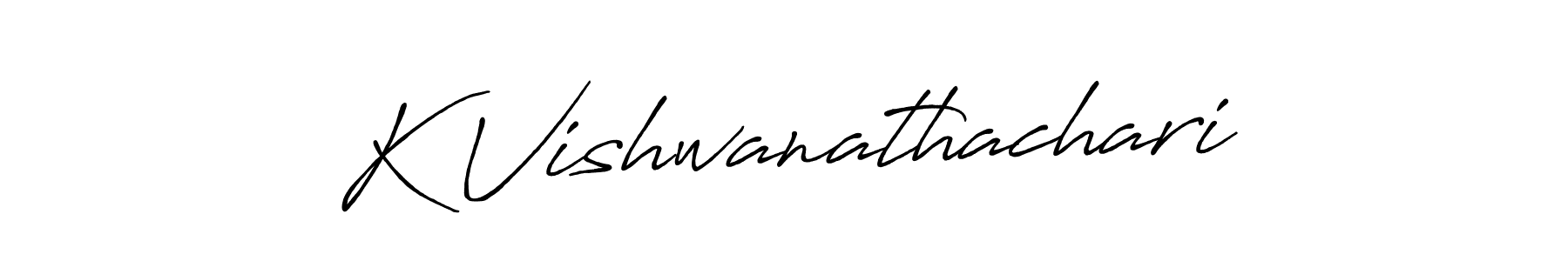 How to make K Vishwanathachari signature? Antro_Vectra_Bolder is a professional autograph style. Create handwritten signature for K Vishwanathachari name. K Vishwanathachari signature style 7 images and pictures png