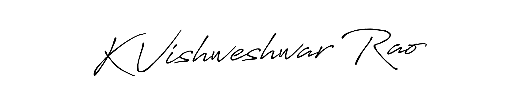 Also we have K Vishweshwar Rao name is the best signature style. Create professional handwritten signature collection using Antro_Vectra_Bolder autograph style. K Vishweshwar Rao signature style 7 images and pictures png