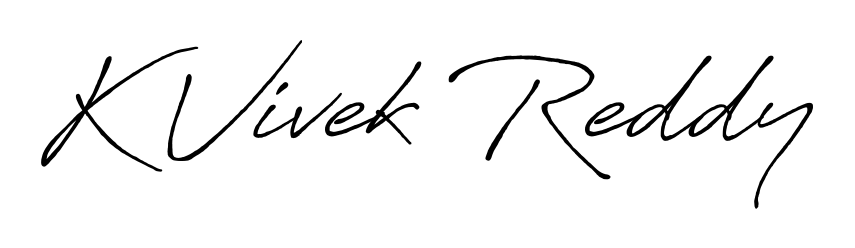 A timeless handwritten aesthetic for K Vivek Reddy. The Antro_Vectra_Bolder font gives your signature a handcrafted feel with natural curves. K Vivek Reddy signature style 7 images and pictures png