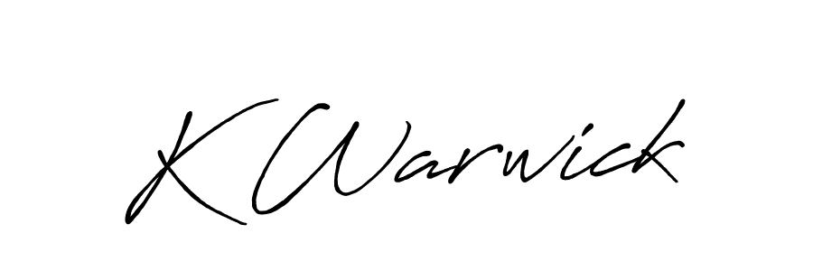 Best and Professional Signature Style for K Warwick. Antro_Vectra_Bolder Best Signature Style Collection. K Warwick signature style 7 images and pictures png