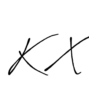 It looks lik you need a new signature style for name K X. Design unique handwritten (Antro_Vectra_Bolder) signature with our free signature maker in just a few clicks. K X signature style 7 images and pictures png