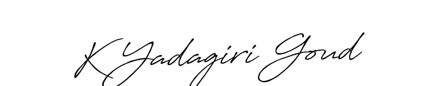 Use a signature maker to create a handwritten signature online. With this signature software, you can design (Antro_Vectra_Bolder) your own signature for name K Yadagiri Goud. K Yadagiri Goud signature style 7 images and pictures png