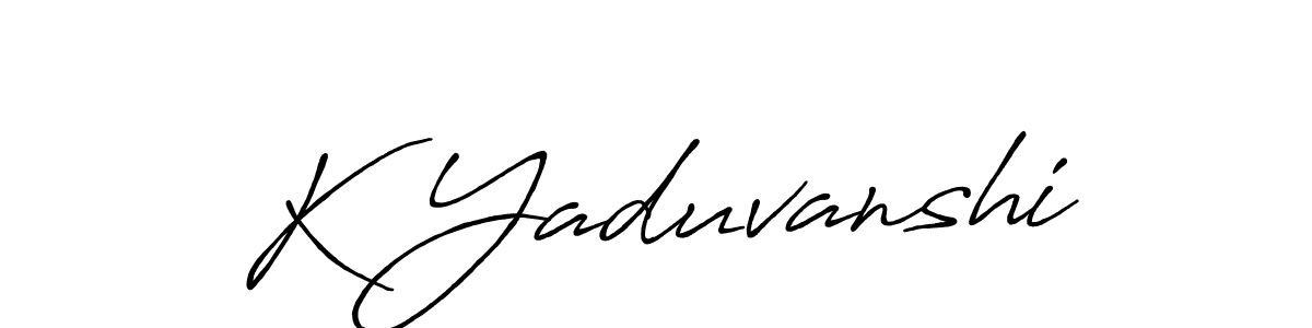 How to make K Yaduvanshi signature? Antro_Vectra_Bolder is a professional autograph style. Create handwritten signature for K Yaduvanshi name. K Yaduvanshi signature style 7 images and pictures png