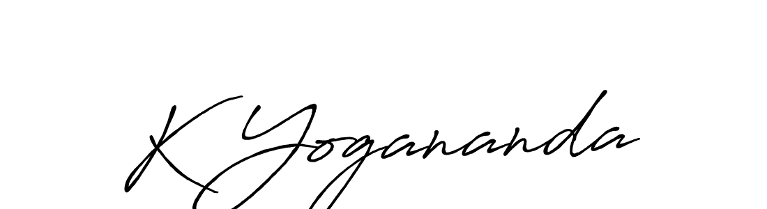 The best way (Antro_Vectra_Bolder) to make a short signature is to pick only two or three words in your name. The name K Yogananda include a total of six letters. For converting this name. K Yogananda signature style 7 images and pictures png