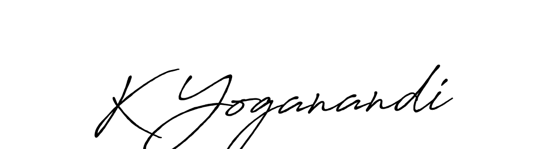 if you are searching for the best signature style for your name K Yoganandi. so please give up your signature search. here we have designed multiple signature styles  using Antro_Vectra_Bolder. K Yoganandi signature style 7 images and pictures png