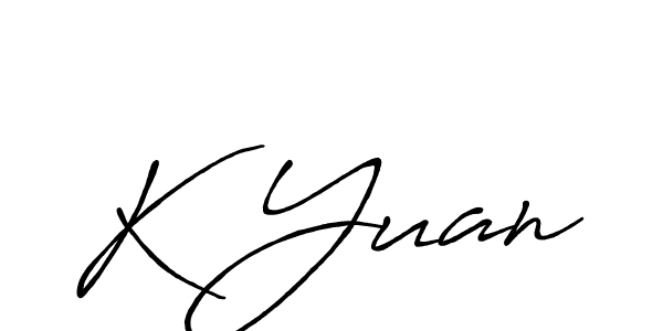 How to make K Yuan name signature. Use Antro_Vectra_Bolder style for creating short signs online. This is the latest handwritten sign. K Yuan signature style 7 images and pictures png