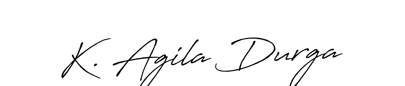 This is the best signature style for the K. Agila Durga name. Also you like these signature font (Antro_Vectra_Bolder). Mix name signature. K. Agila Durga signature style 7 images and pictures png