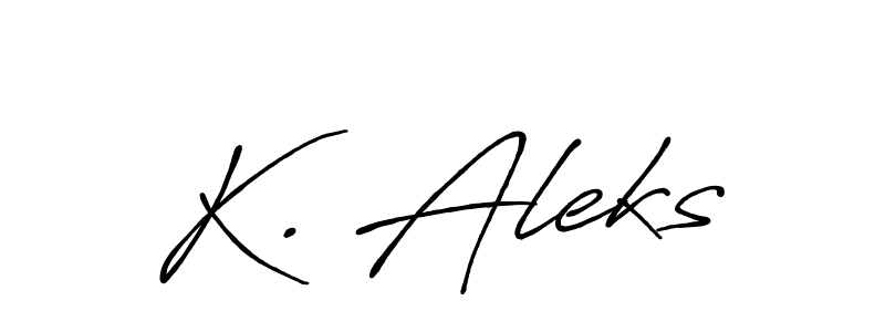 Make a short K. Aleks signature style. Manage your documents anywhere anytime using Antro_Vectra_Bolder. Create and add eSignatures, submit forms, share and send files easily. K. Aleks signature style 7 images and pictures png