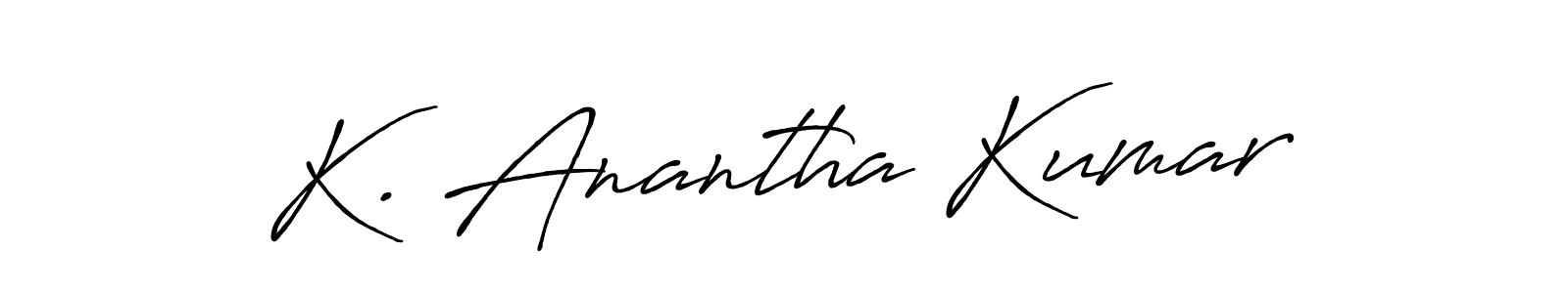 Best and Professional Signature Style for K. Anantha Kumar. Antro_Vectra_Bolder Best Signature Style Collection. K. Anantha Kumar signature style 7 images and pictures png