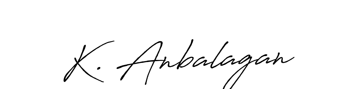 Use a signature maker to create a handwritten signature online. With this signature software, you can design (Antro_Vectra_Bolder) your own signature for name K. Anbalagan. K. Anbalagan signature style 7 images and pictures png