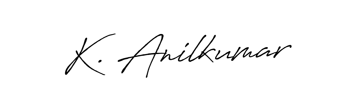 Design your own signature with our free online signature maker. With this signature software, you can create a handwritten (Antro_Vectra_Bolder) signature for name K. Anilkumar. K. Anilkumar signature style 7 images and pictures png