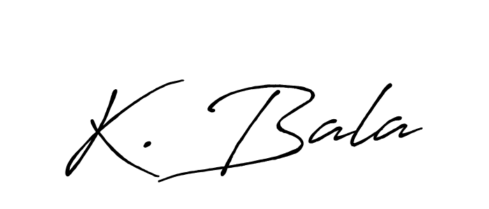 Antro_Vectra_Bolder is a professional signature style that is perfect for those who want to add a touch of class to their signature. It is also a great choice for those who want to make their signature more unique. Get K. Bala name to fancy signature for free. K. Bala signature style 7 images and pictures png