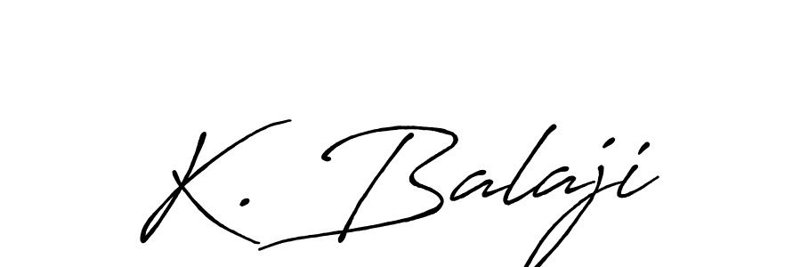 K. Balaji stylish signature style. Best Handwritten Sign (Antro_Vectra_Bolder) for my name. Handwritten Signature Collection Ideas for my name K. Balaji. K. Balaji signature style 7 images and pictures png