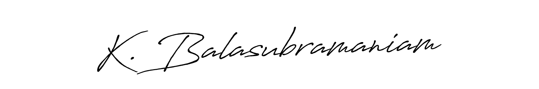 K. Balasubramaniam stylish signature style. Best Handwritten Sign (Antro_Vectra_Bolder) for my name. Handwritten Signature Collection Ideas for my name K. Balasubramaniam. K. Balasubramaniam signature style 7 images and pictures png