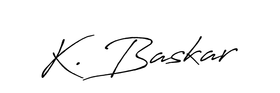 Make a beautiful signature design for name K. Baskar. With this signature (Antro_Vectra_Bolder) style, you can create a handwritten signature for free. K. Baskar signature style 7 images and pictures png