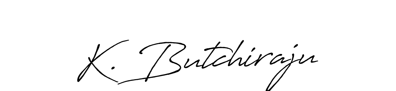 Create a beautiful signature design for name K. Butchiraju. With this signature (Antro_Vectra_Bolder) fonts, you can make a handwritten signature for free. K. Butchiraju signature style 7 images and pictures png