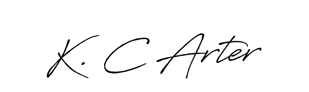 How to make K. C Arter signature? Antro_Vectra_Bolder is a professional autograph style. Create handwritten signature for K. C Arter name. K. C Arter signature style 7 images and pictures png