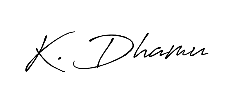 Design your own signature with our free online signature maker. With this signature software, you can create a handwritten (Antro_Vectra_Bolder) signature for name K. Dhamu. K. Dhamu signature style 7 images and pictures png