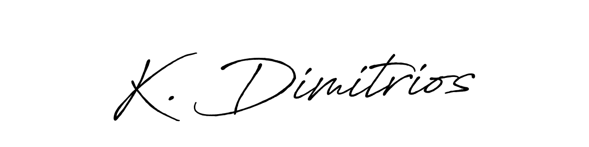Use a signature maker to create a handwritten signature online. With this signature software, you can design (Antro_Vectra_Bolder) your own signature for name K. Dimitrios. K. Dimitrios signature style 7 images and pictures png