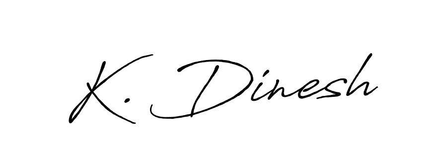 How to make K. Dinesh signature? Antro_Vectra_Bolder is a professional autograph style. Create handwritten signature for K. Dinesh name. K. Dinesh signature style 7 images and pictures png