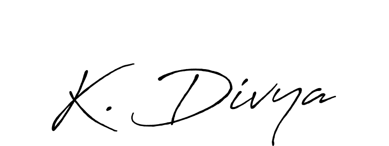 Similarly Antro_Vectra_Bolder is the best handwritten signature design. Signature creator online .You can use it as an online autograph creator for name K. Divya. K. Divya signature style 7 images and pictures png