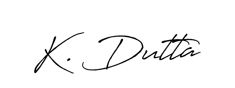 Make a beautiful signature design for name K. Dutta. With this signature (Antro_Vectra_Bolder) style, you can create a handwritten signature for free. K. Dutta signature style 7 images and pictures png