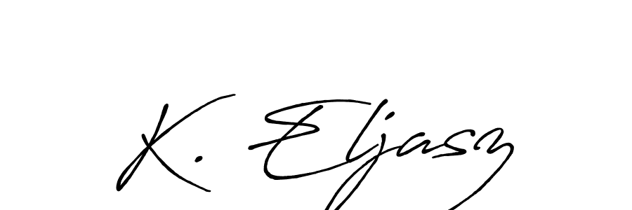 Once you've used our free online signature maker to create your best signature Antro_Vectra_Bolder style, it's time to enjoy all of the benefits that K. Eljasz name signing documents. K. Eljasz signature style 7 images and pictures png