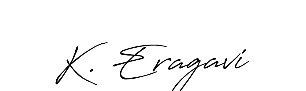 if you are searching for the best signature style for your name K. Eragavi. so please give up your signature search. here we have designed multiple signature styles  using Antro_Vectra_Bolder. K. Eragavi signature style 7 images and pictures png