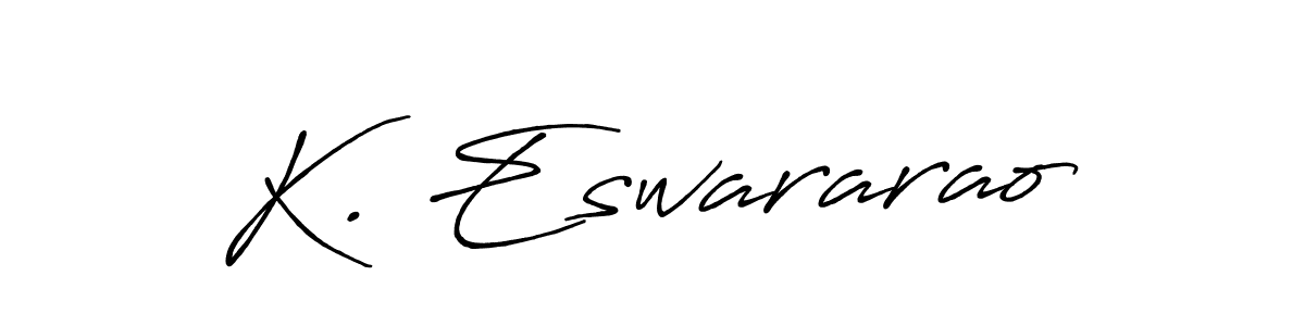 This is the best signature style for the K. Eswararao name. Also you like these signature font (Antro_Vectra_Bolder). Mix name signature. K. Eswararao signature style 7 images and pictures png