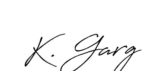 How to make K. Garg signature? Antro_Vectra_Bolder is a professional autograph style. Create handwritten signature for K. Garg name. K. Garg signature style 7 images and pictures png