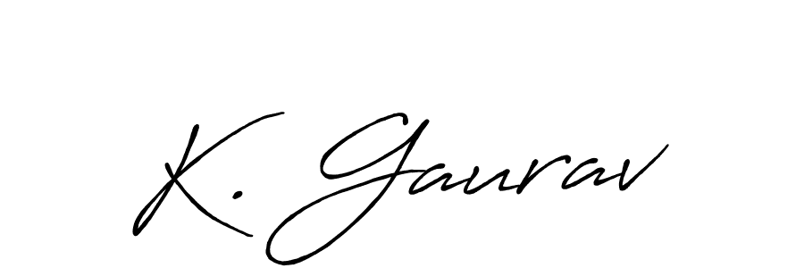 How to Draw K. Gaurav signature style? Antro_Vectra_Bolder is a latest design signature styles for name K. Gaurav. K. Gaurav signature style 7 images and pictures png