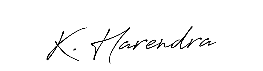 Antro_Vectra_Bolder is a professional signature style that is perfect for those who want to add a touch of class to their signature. It is also a great choice for those who want to make their signature more unique. Get K. Harendra name to fancy signature for free. K. Harendra signature style 7 images and pictures png