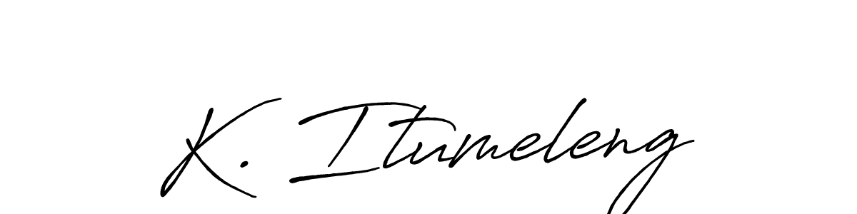 It looks lik you need a new signature style for name K. Itumeleng. Design unique handwritten (Antro_Vectra_Bolder) signature with our free signature maker in just a few clicks. K. Itumeleng signature style 7 images and pictures png