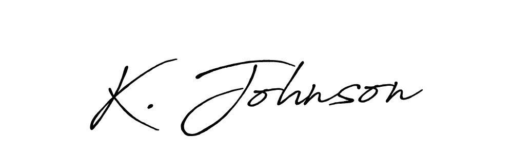 Similarly Antro_Vectra_Bolder is the best handwritten signature design. Signature creator online .You can use it as an online autograph creator for name K. Johnson. K. Johnson signature style 7 images and pictures png